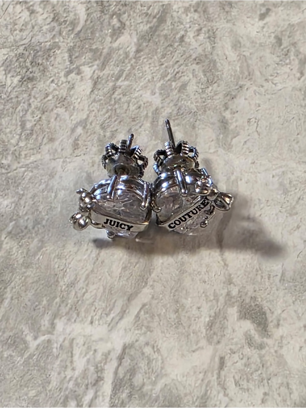 Juicy Couture Heart Bow Earrings